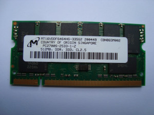 Памет за лаптоп DDR 512MB 333Mhz PC-2700 Micron